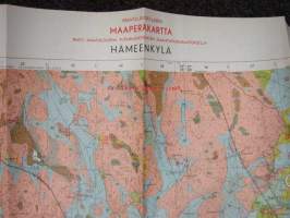 Hämeenkylä - Maataloudellinen maaperäkartta 1 : 20 000 1962 -kartta
