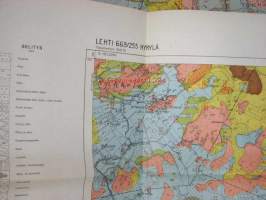 Hyrylä - maaperäkartta / pitäjänkartta 1 : 20 000 1948? -kartta
