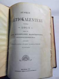 Suomen valtiokalenteri vuodelle 1915