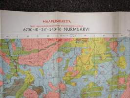 Nurmijärvi - maaperäkartta 1 : 20 000 1953 -kartta