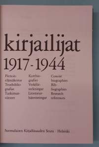 Suomen kirjailijat 1917–1944. (Matrikkelit, hakuteokset, kirja-ala, pienoiselämäkerrat, teosluettelo )