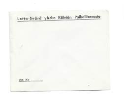 Lotta-Svärd yhd:n Kälviän Paikallisosasto  Kenttäpostia kuori