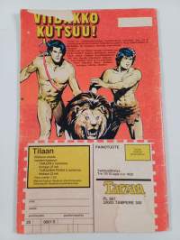 Tarzanin poika 6/1980 : Ihmissyöjäleijonan armoilla ; Korakin painajaispäivä