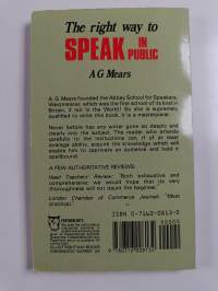 The Right Way to Speak in Public