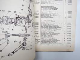 Skoda 100, 100L, 110L (de Luxe) 1970-1971 Seznam Nahradnich Dilu - List of Spare Parts - Catalogue des Åieces Détachees - Ersatzteile Katalog -varaosaluettelo