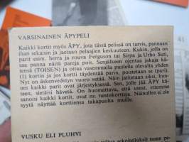 Vauumipakattu Korttipeli ÄPY -teekkarien vappujulkaisu, pelikortit, täysi sarja + sääntökortit + varakortti