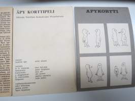 Vauumipakattu Korttipeli ÄPY -teekkarien vappujulkaisu, pelikortit, täysi sarja + sääntökortit + varakortti