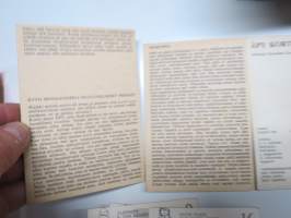 Vauumipakattu Korttipeli ÄPY -teekkarien vappujulkaisu, pelikortit, täysi sarja + sääntökortit + varakortti