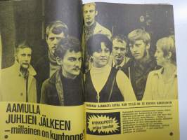 Nyrkkiposti 1969 nr 11, Lolan musta avioliitto - neekeri on paras, Purtsi kännissä 2.29 promillea, Sähkösokki, Suomen paras rakastaja Rainer Lindgren, Teiniliitto...