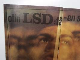 Nyrkkiposti 1969 nr 12, SA Laskuvarjomiehet, Mattijuhani Koponen - Otin LSD:tä - en suosittele, 1 000 markan ryhmäseksi-ilta Helsingin kulttuuripiireissä...