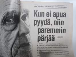 Nyrkkiposti 1970 nr 5, Arttu Kaskela ja nälkään kuollut perhe, Seppo Vahaluoto Mallorcalla humalassa 110 tuntia, Raija alenius uneksii vieläkin Dannysta...