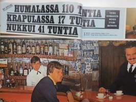 Nyrkkiposti 1970 nr 5, Arttu Kaskela ja nälkään kuollut perhe, Seppo Vahaluoto Mallorcalla humalassa 110 tuntia, Raija alenius uneksii vieläkin Dannysta...