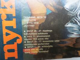 Nyrkkiposti 1968 nr 12, Hypnoosi TV:n avulla, Olliver Hawk - Olavi Hakasalo - Haukkalinnan luostari - Menetin lapseni, Nyrkkipostin julmat kuvat, "Helvetin Enkelit"