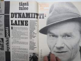 Nyrkkiposti 1970 nr 1, Teuvo Edward Mäkelä tenu-ukko paloi kuoliaaksi, Dynamiitti-Laine haastattelu, Salakuljetus, Turun ravintolakauhu taiteilija Pertti Kolehmainen