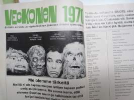 Veckonen 1970 - Avomielinen vappujulkaisu - Suuri saastajulkaisu, mm. Jykä &amp; Rike pilappiiroksia 2 sivua