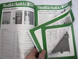 Musiikki Fazer - Musiikkiluettelo 1973-74 -soitinluettelo ym.