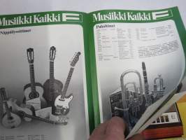 Musiikki Fazer - Musiikkiluettelo 1973-74 -soitinluettelo ym.