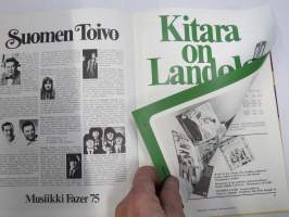 Musiikki Fazer - Musiikkiluettelo 1973-74 -soitinluettelo ym.
