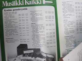 Musiikki Fazer - Musiikkiluettelo 1973-74 -soitinluettelo ym.