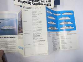 Silja Line - Suomi-Ruotsi 1975 -aikataulu