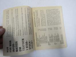 Stockholms tunnelbanor - Tidtabell Sommaren 1970