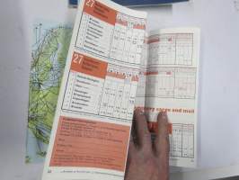 SAS Timetable Worldwide April 1-Oct. 3, 1970 -lentoyhtiön aikataulu