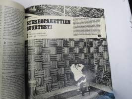 Rele 1969 joulukuu -kuluttajavalistuksellinen tekniikan tietolehti, sis. mm. seur. artikkelit / kuvat / mainokset; 10 kotikirjoituskoneen testi, Järkifarmarit,