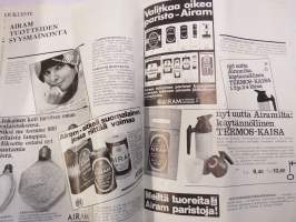 Airam Valo 1969 nr 3 -sähkö- ja valaistusalan asiakaslehti tukku- ja vähittäiskauppiaille, artikkeli mm. Tapiolan valoisa iltamaisema, Wirkkala kristallilamppumainos