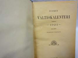 Suomen valtiokalenteri 1922