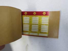 Shell Motor Oil - voitelut / Öljynvaihdot -ovitarra -door sticker for service info