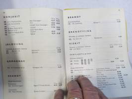 Oy Alkoholiliike Ab ALKO - Vähittäismyyntihinnasto  nr 62 1.1.1969