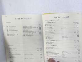 Oy Alkoholiliike Ab ALKO - Vähittäismyyntihinnasto  nr 62 1.1.1969