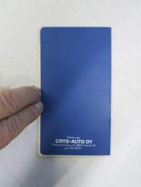 Talbot Tiekartasto - Iso Talbot - Crys-Auto Oy:n jakamaa mainosmateriaalia -kartta