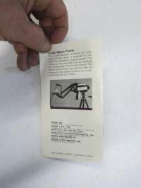 Canon Auto Zoom 318M kaitafilmikamera "Instructions" -käyttöohje englanniksi