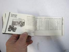 Canon Products Guide 1972 -tuoteluettelo