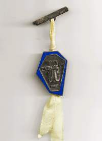 Expomat Paris lukkoneulamerkki nauhalla lukkoneulamerkki rintamerkki