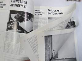 Purje ja moottori 1968 nr 2, Pikkuveneellä Euroopan kanaville, Navigointi satelliittitasolle, Earls Court näyttely, Borstö, Glastron-veneet, Meridieselit alle 500 hv