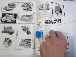 Purje ja moottori 1968 nr 2, Pikkuveneellä Euroopan kanaville, Navigointi satelliittitasolle, Earls Court näyttely, Borstö, Glastron-veneet, Meridieselit alle 500 hv
