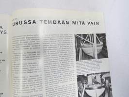 Purje ja moottori 1968 nr 2, Pikkuveneellä Euroopan kanaville, Navigointi satelliittitasolle, Earls Court näyttely, Borstö, Glastron-veneet, Meridieselit alle 500 hv