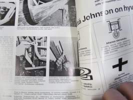 Purje ja moottori 1968 nr 2, Pikkuveneellä Euroopan kanaville, Navigointi satelliittitasolle, Earls Court näyttely, Borstö, Glastron-veneet, Meridieselit alle 500 hv