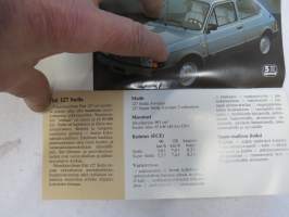 Fiat - Fiat mallisto 1984 -myyntiesite / brochure