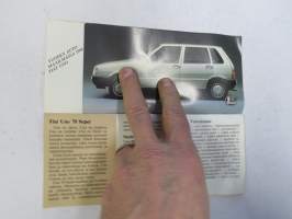 Fiat - Fiat mallisto 1984 -myyntiesite / brochure