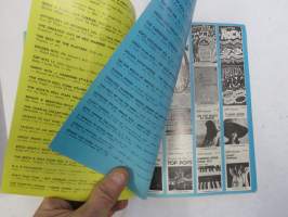 Love Records / Eteenpäin / Mellow Music / MNV / Ampex / Coronet musiikkikasetit 1975 -myyntiesite, kuvattu kansineen