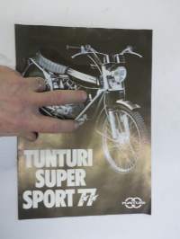 Tunturi Super Sport 1977 mopedi -myyntiesite / moped brochure