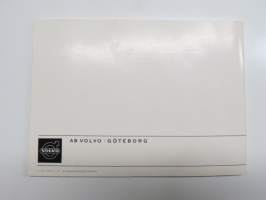 Volvo 142 / 144 / 145 1973 Instruktionsbok -käyttöohjekirja, ruotsinkielinen