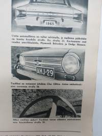 Tuulilasi 1964 nr 4, Yllättävä tutkimus, autojen värin  vaikutuksesta kolarialttiuteen, Monte Carlon raharalli, Rengas repeää, Glas 1204, Koeajo mm. Ford Mustang, ym