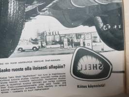 Tuulilasi 1964 nr 4, Yllättävä tutkimus, autojen värin  vaikutuksesta kolarialttiuteen, Monte Carlon raharalli, Rengas repeää, Glas 1204, Koeajo mm. Ford Mustang, ym