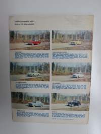 Tuulilasi 1964 nr 4, Yllättävä tutkimus, autojen värin  vaikutuksesta kolarialttiuteen, Monte Carlon raharalli, Rengas repeää, Glas 1204, Koeajo mm. Ford Mustang, ym