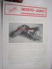 Nosto-Juko perunankorjuukone -myyntiesite
