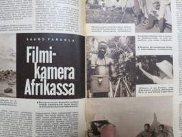 Elokuva-Aitta 1962 nr 4, Kansikuva Elina Salo, Filmikamera Afrikassa, Kauneudenhoitoa koulutunneilla, Ann-Margret, Art Blakey Helsingissä, George Nader, El Cid, ym.